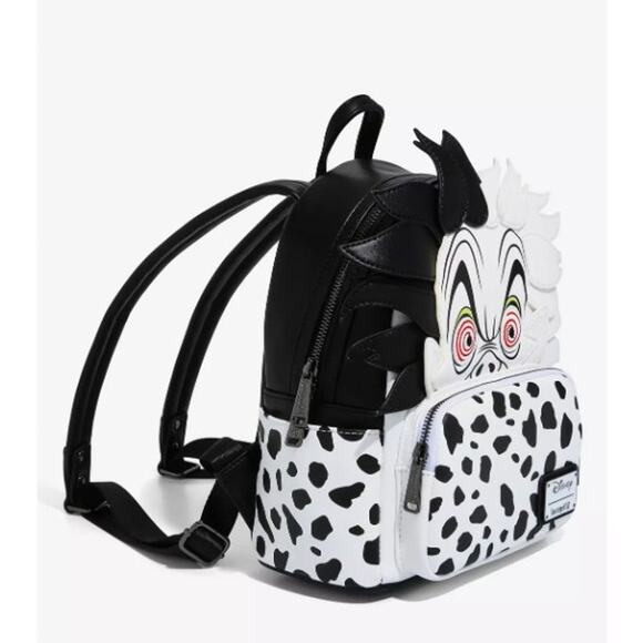 Loungefly Disney 101 Dalmatians Cruella Figural Mini Backpack | NWT main image 6